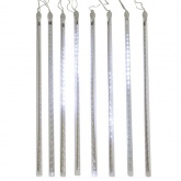 Гирлянда Тающие сосульки белые LED, 8шт x 50см, шаг 50см IP20 230V с блоком питания 24V
