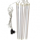 Гирлянда Тающие сосульки белые LED, 8шт x 50см, шаг 50см IP20 230V с блоком питания 24V