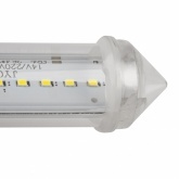Сосулька светодиодная 50см, 220V, E27, 6W LED 48х2 двухсторонняя IP44 белый