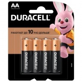 Батарейка AA Duracell LR6 BASIC MN1500 (упаковка 4шт) 115996