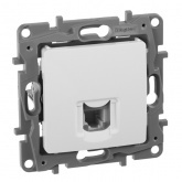 Розетка компьютерная Legrand Etika 1xRJ45 кат. 5e UTP, белый
