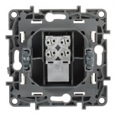 Розетка телефонная Legrand Etika 1хRJ11, слоновая кость (бежевый)