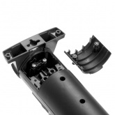 Колодка Legrand Комфорт, черная 16А 4 розетки с выключателем