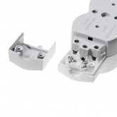 Колодка электрическая на 3 розетки 16А с заземлением и шторками белая Стандарт, Legrand