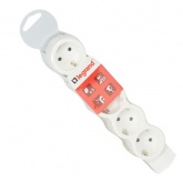 Колодка электрическая на 5 розеток 16А с заземлением и шторками белая Стандарт, Legrand