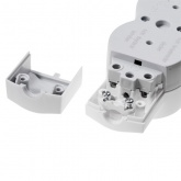 Колодка электрическая на 6 розеток 16А с заземлением и шторками белая Стандарт, Legrand