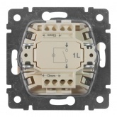 Переключатель промежуточный Legrand Valena с подсветкой слоновая кость (бежевый)