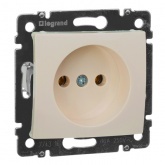 Розетка без заземления Legrand Valena слоновая кость (бежевый)