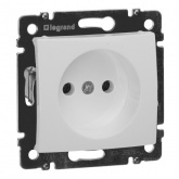 Розетка Legrand Valena без заземления белая