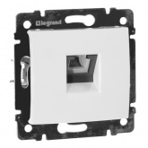 Розетка телефонная Legrand Valena 1хRJ11 белая