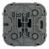 Накладной выключатель одноклавишный кнопочный Legrand Quteo белый