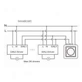 Электронный диммер Osram DALI MCU DIM потенциометр для люминесцентных ламп