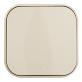 Накладной переключатель одноклавишный Legrand Quteo слоновая кость (бежевый)