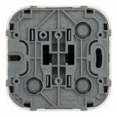 Накладной выключатель одноклавишный кнопочный Legrand Quteo слоновая кость (бежевый)