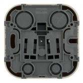 Накладная розетка Legrand Quteo без заземления слоновая кость (бежевый)