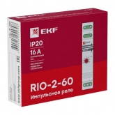Импульсное реле с задержкой отключения EKF RIO-2-60 (30-60 мин) 16А 1НО/НЗ 230-240В 50Гц