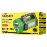 Фонарь Navigator 14 032 NPT-SP18-ACCU 1LED 5W+20LED 10W 250Lm аккумулятор 4V 2Ah