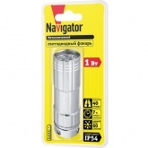 Фонарь Navigator 94 928 NPT-CM07-3АAA алюминий 9LED