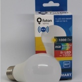 Светодиодная лампа Foton FL-LED A60 SMART 10W E27 220V Wi-Fi MultiCOLOR 60x112mm