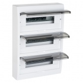 Щит распределительный навесной EKF PROxima ЩРН-П-45 3х15 модулей пластик затемненная дверца IP41