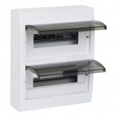 Щит распределительный навесной EKF PROxima ЩРН-П-24 2х12 модулей пластик затемненная дверца IP41