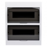 Щит распределительный навесной EKF PROxima ЩРН-П-24 2х12 модулей пластик затемненная дверца IP41