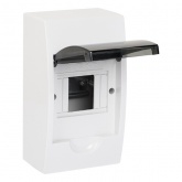 Щит распределительный навесной EKF PROxima ЩРН-П-4 4 модуля пластик затемненная дверца IP41