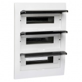 Щит распределительный встраиваемый EKF PROxima 3х15 модулей ЩРВ-П-45 пластик затемненная дверца IP41