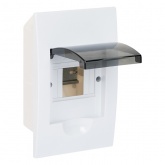 Щит распределительный встраиваемый EKF PROxima 4 модуля ЩРВ-П- 4 пластик затемненная дверца IP41