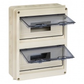 Щит распределительный навесной EKF PROxima 2х12 модулей ЩРН-ПГ-24 (354х272х109) IP65