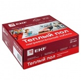 Теплый пол EKF (греющий кабель) 375Вт 27м 2,5м2 (без терморегулятора)
