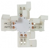 Коннектор Feron LD190 X-образный соединительный для светодиодной ленты 3528 8mm