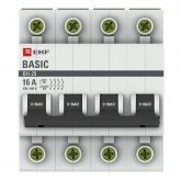 Рубильник модульный EKF Basic ВН-29 4P 16А трехфазный (выключатель нагрузки)
