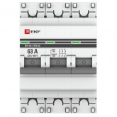 Рубильник модульный ВН-63 3P 63А трехфазный PROxima EKF (выключатель нагрузки)