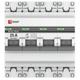 Рубильник модульный ВН-63 4P 25А трехфазный PROxima EKF (выключатель нагрузки)