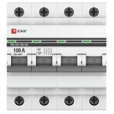 Рубильник модульный EKF PROxima ВН-125 4P 100А трехфазный (выключатель нагрузки)