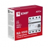 УЗО EKF PROxima ВД-100 4P 40А/100мА (электромеханическое) АС селективное (ВДТ)