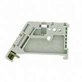 Зажим EKF на DIN-рейку пластиковый 1 винт EW