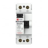 УЗО EKF Basic ВДТ-40 2P 16А/ 30мА (электронное) тип АС (ВДТ)