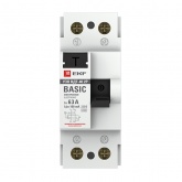 УЗО EKF Basic ВДТ-40 2P 63А/100мА (электронное) тип АС (ВДТ)