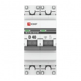Автоматический выключатель EKF PROxima ВА 47-63 2P 40А (D) 4,5kA (автомат электрический)