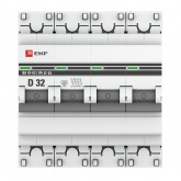 Автоматический выключатель EKF PROxima ВА 47-63 4P 32А (D) 4,5kA (автомат электрический)