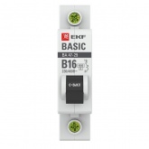 Автоматический выключатель EKF Basic ВА 47-29 1P 16А (B) 4,5кА (автомат электрический)