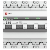 Автоматический выключатель EKF PROxima ВА 47-63 4P 50А (C) 4,5kA (автомат электрический)