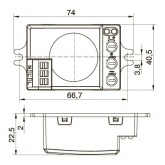 Датчик движения ИЭК ДД-МВ 401 белый, 500Вт, 360 гр.,8М,IP20