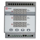 Вольтметр EKF VD-G33 цифровой на DIN трехфазный