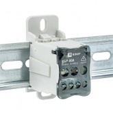 Блок распределительный EKF КБР на DIN-рейку и монтажную панель 80A 7 зажимов