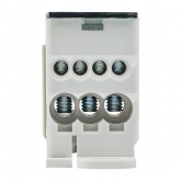 Блок распределительный EKF КБР на DIN-рейку и монтажную панель 80A 7 зажимов