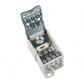 Блок распределительный EKF КБР на DIN-рейку и монтажную панель 250A 12 зажимов