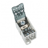 Блок распределительный EKF КБР на DIN-рейку и монтажную панель 400A 12 зажимов